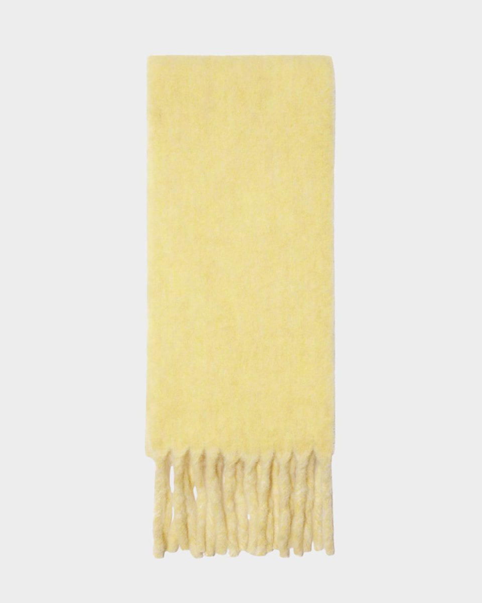 Reversible Fringe Wool Scarf